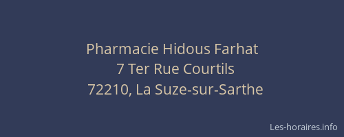 Pharmacie Hidous Farhat