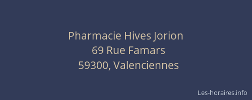 Pharmacie Hives Jorion