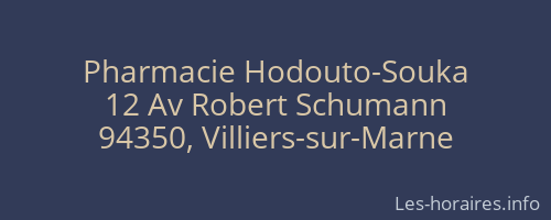 Pharmacie Hodouto-Souka