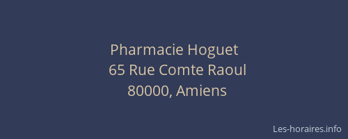 Pharmacie Hoguet
