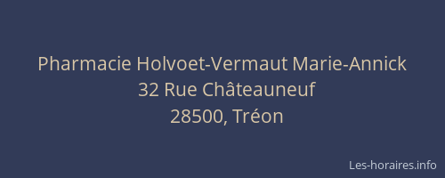 Pharmacie Holvoet-Vermaut Marie-Annick