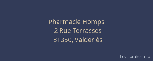 Pharmacie Homps