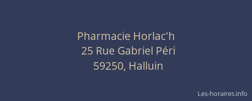 Pharmacie Horlac'h