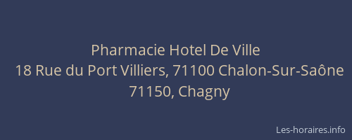 Pharmacie Hotel De Ville