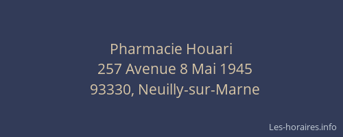 Pharmacie Houari
