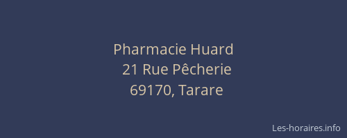 Pharmacie Huard