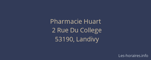 Pharmacie Huart