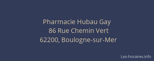 Pharmacie Hubau Gay