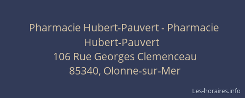 Pharmacie Hubert-Pauvert - Pharmacie Hubert-Pauvert