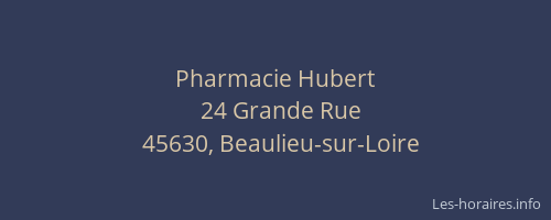 Pharmacie Hubert