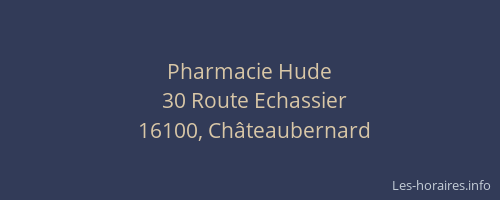 Pharmacie Hude