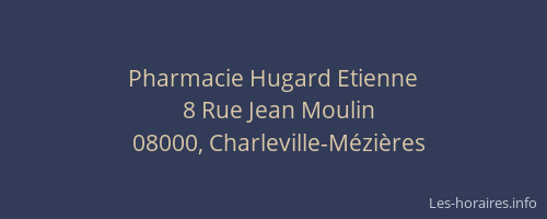 Pharmacie Hugard Etienne