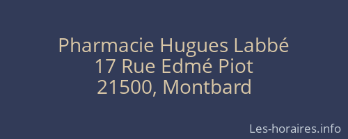 Pharmacie Hugues Labbé