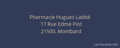 Pharmacie Hugues Labbé