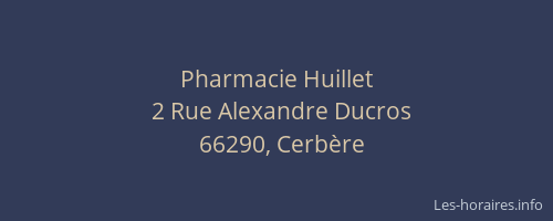Pharmacie Huillet