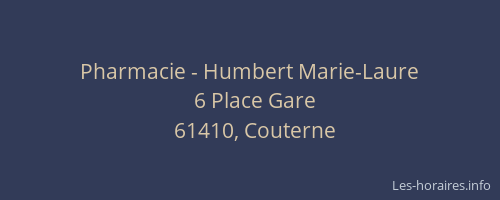 Pharmacie - Humbert Marie-Laure