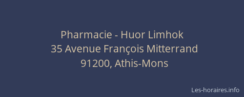 Pharmacie - Huor Limhok