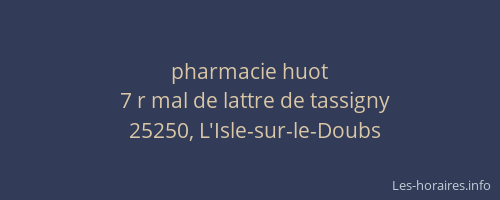 pharmacie huot