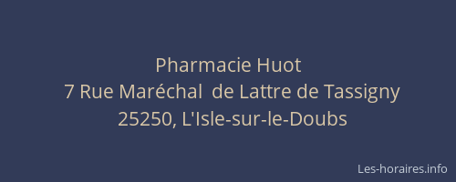 Pharmacie Huot