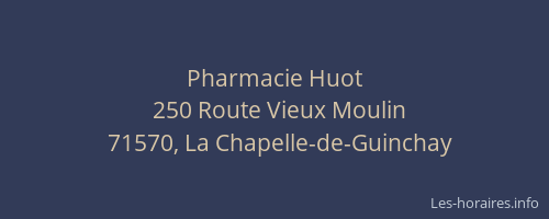 Pharmacie Huot