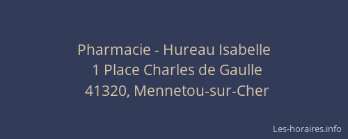 Pharmacie - Hureau Isabelle