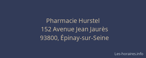Pharmacie Hurstel