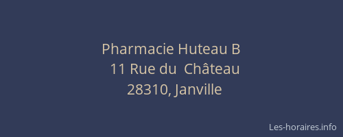 Pharmacie Huteau B