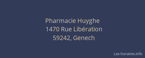 Pharmacie Huyghe
