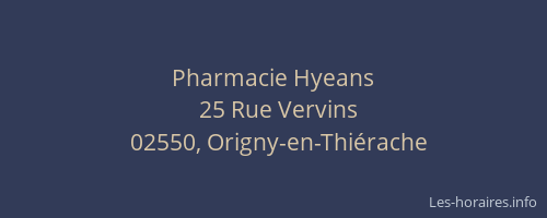 Pharmacie Hyeans