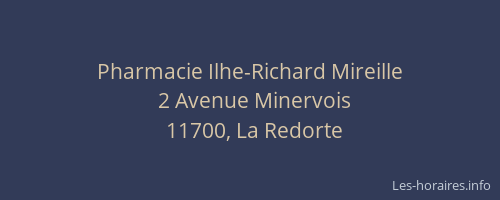 Pharmacie Ilhe-Richard Mireille