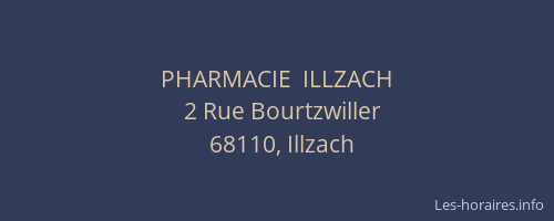 PHARMACIE  ILLZACH