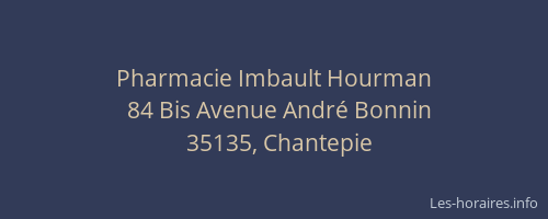 Pharmacie Imbault Hourman