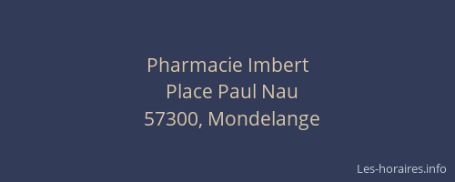Pharmacie Imbert