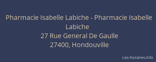 Pharmacie Isabelle Labiche - Pharmacie Isabelle Labiche
