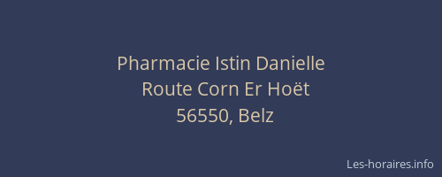 Pharmacie Istin Danielle