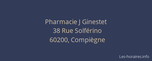 Pharmacie J Ginestet