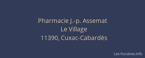 Pharmacie J.-p. Assemat