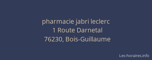 pharmacie jabri leclerc