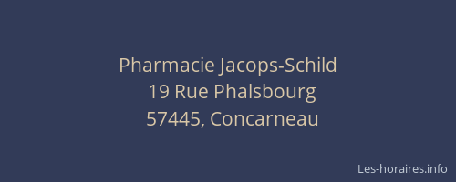 Pharmacie Jacops-Schild