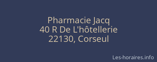 Pharmacie Jacq