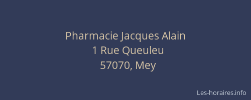 Pharmacie Jacques Alain