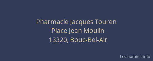 Pharmacie Jacques Touren