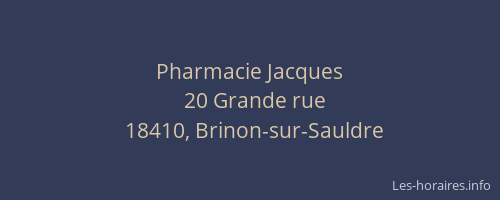 Pharmacie Jacques
