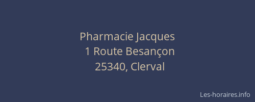 Pharmacie Jacques