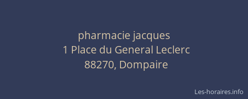 pharmacie jacques