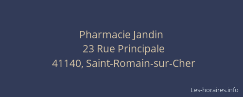 Pharmacie Jandin