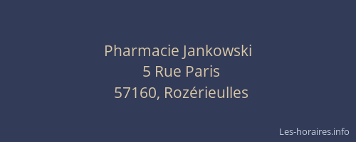 Pharmacie Jankowski