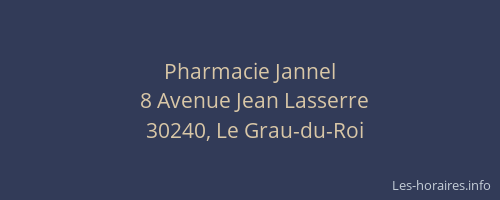 Pharmacie Jannel