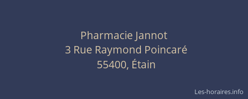 Pharmacie Jannot
