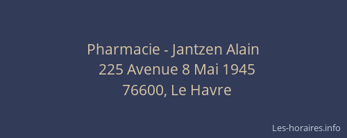 Pharmacie - Jantzen Alain
